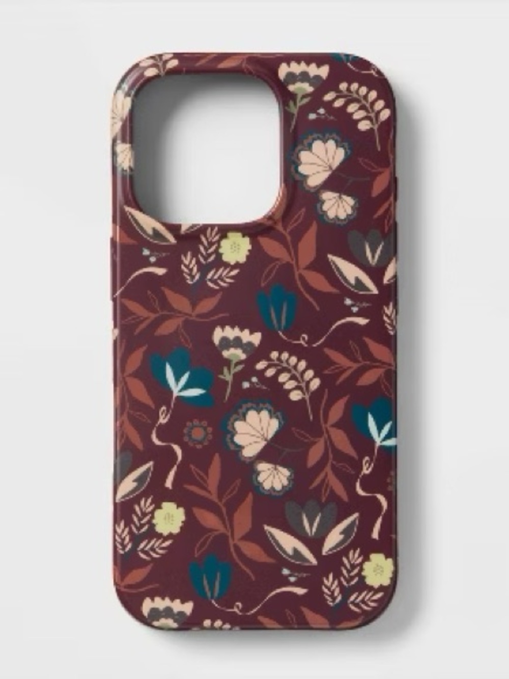 heyday iPhone 16 Pro floral Phone Case In Maroon Artist Series